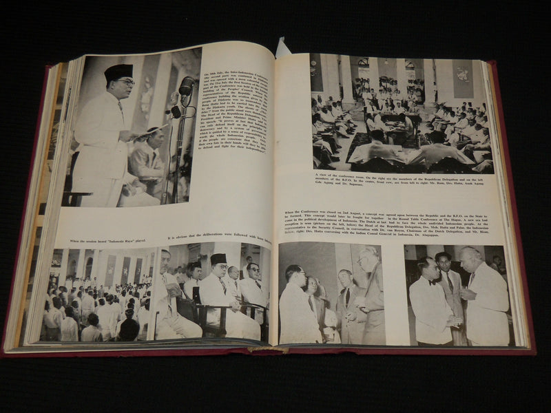 1954 ILLUSTRATIONS OF THE REVOLUTION INDONESIA 1945-1950 HARDCOVER BOOK - R 726Q