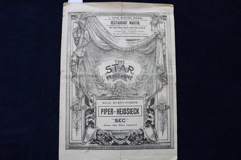 1894 APRIL 23 RIP VAN WINKLE - JOSEPH JEFFERSON PROGRAM - STAR THEATRE - K 1633