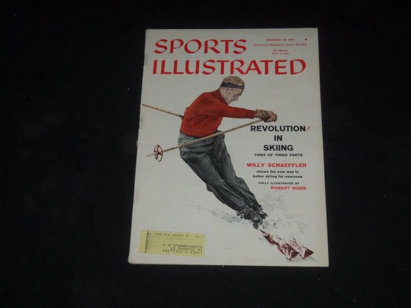 1957 NOVEMBER 25 SPORTS ILLUSTRATED MAGAZINE - WILLIE SCHAEFFLER - SP 8858