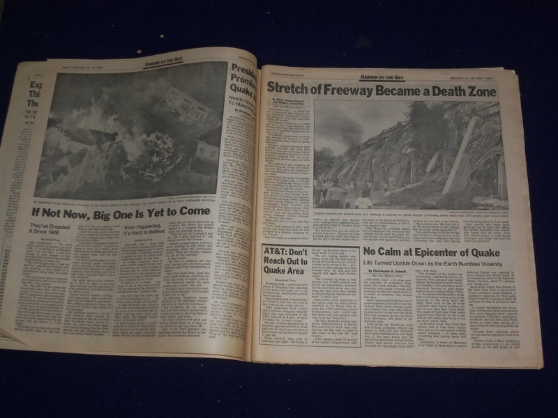 1989 OCTOBER 16 PHILADELPHIA DAILY NEWS - CALIFORNIA EARTHQUAKE - NP 2972