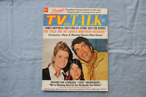1970 MARCH TV RADIO TALK MAGAZINE - DEAN MARTIN COVER - E 18680