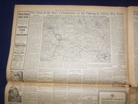 1945 MARCH 29 NEW YORK TIMES - 1ST AND 3D ARMIES DRIVE TOWARD LEIPZIG - NP 6680