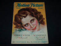 1931 OCTOBER MOTION PICTURE MOVIE MAGAZINE - BILLIE DOVE COVER - M 405