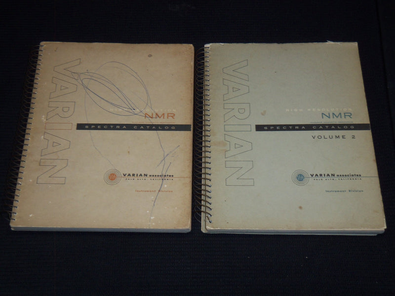 1962-1963 NMR HIGH RESOLUTION SPECTRA CATALOGS VOLUME 1 & 2 - SPIRAL - R 732F
