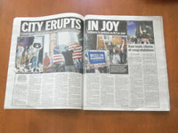 2020 NOVEMBER 8 NEW YORK DAILY NEWS NEWSPAPER- JOE BIDEN & KAMALA HARRIS ELECTED