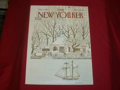 1983 MAY 2 NEW YORKER MAGAZINE FRONT COVER ONLY - GREAT ART FOR FRAMING