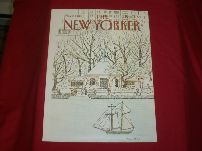 1983 MAY 2 NEW YORKER MAGAZINE FRONT COVER ONLY - GREAT ART FOR FRAMING