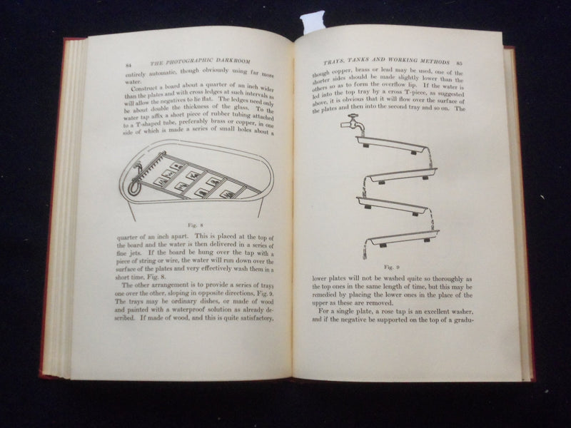 1933 THE PHOTOGRAPHIC DARKROOM HARDCOVER BOOK BY E.J. WALL - KD 8464