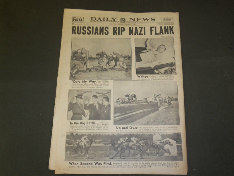 1942 OCTOBER 8 NEW YORK DAILY NEWS-JAPS GIVE UP 2 ALEUTIANS, NAVY FINDS- NP 4304