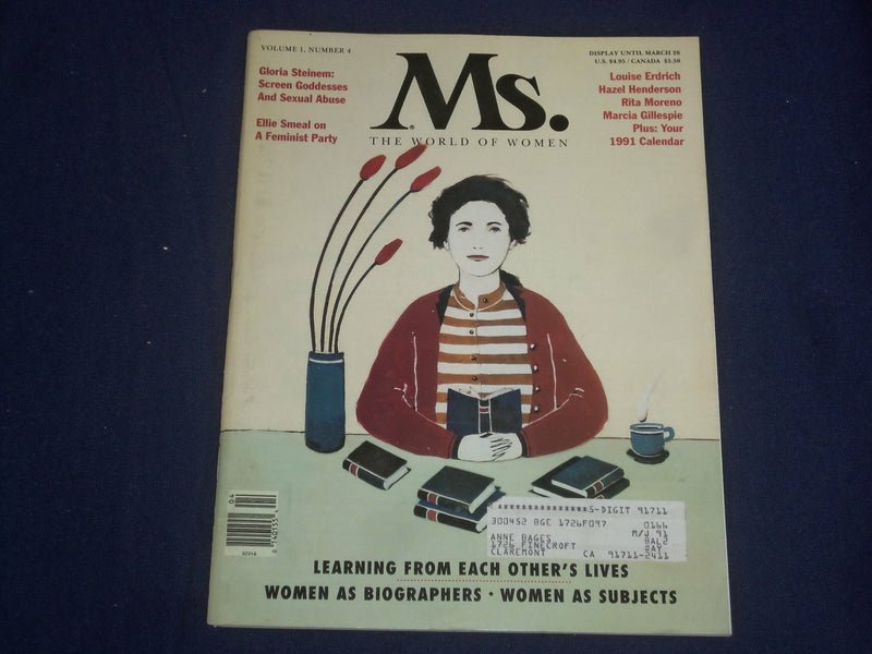 1991 JANUARY/FEBRUARY MS. MAGAZINE - LEARNING FROM EACH OTHER'S LIVES - ST 6062