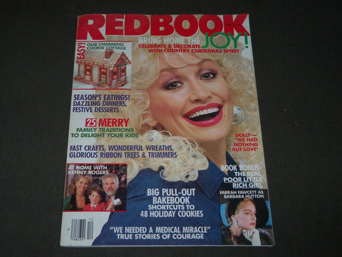 1987 DECEMBER REDBOOK MAGAZINE - DOLLY PARTON COVER - B 3067
