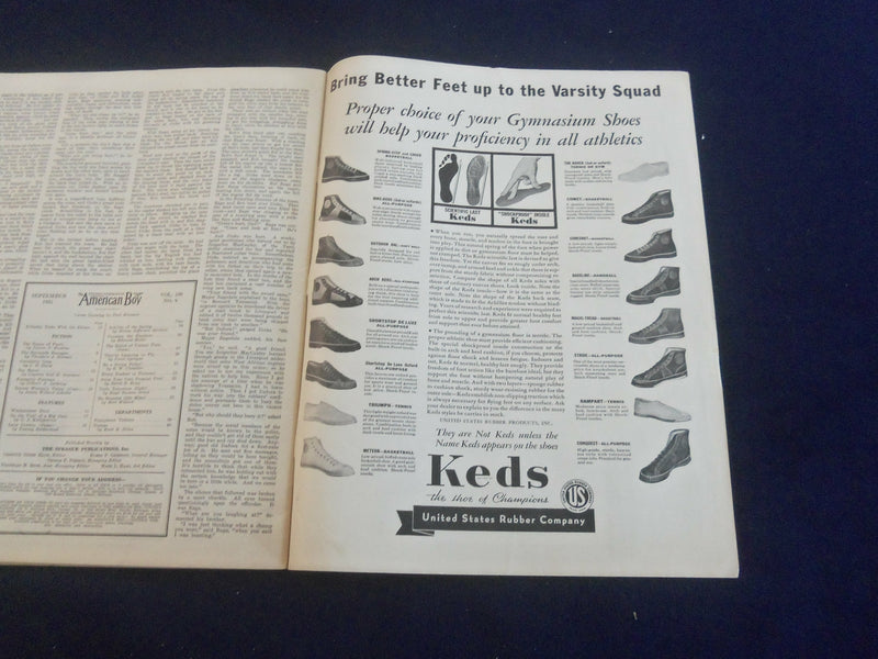 1935 SEPTEMBER AMERICAN BOY MAGAZINE - THE HOUSE OF FEERE - ST 7090