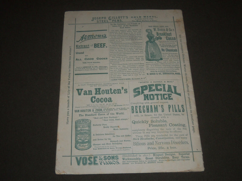 1892 JANUARY VICK'S ILLUSTRATED MONTHLY MAGAZINE - ROCHESTER NEW YORK - J 2565