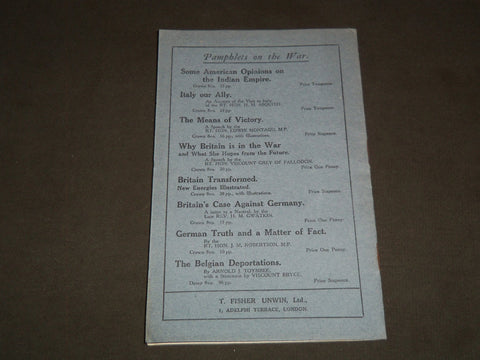 1917 A WAR OF LIBERATION SOFTCOVER BOOK - NEW YORK - GEORGE H. DORAN - J 7222