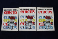 1960'S CRISTIANI BROS. CIRCUS PICTURE BOOK - LOT OF 3 - O 3517