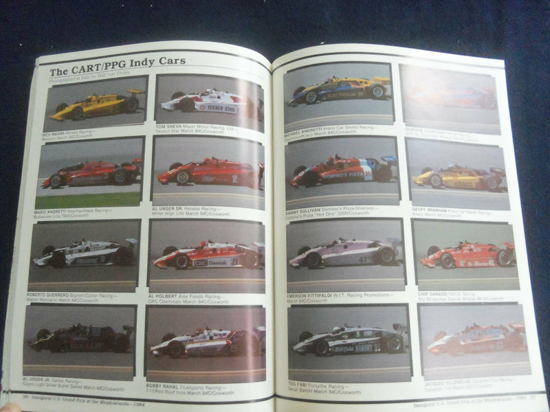 1984 JUNE 28-29 JULY 1 U.S. GRAND PRIX AT MEADOWLANDS RACING PROGRAM - SP 3990C