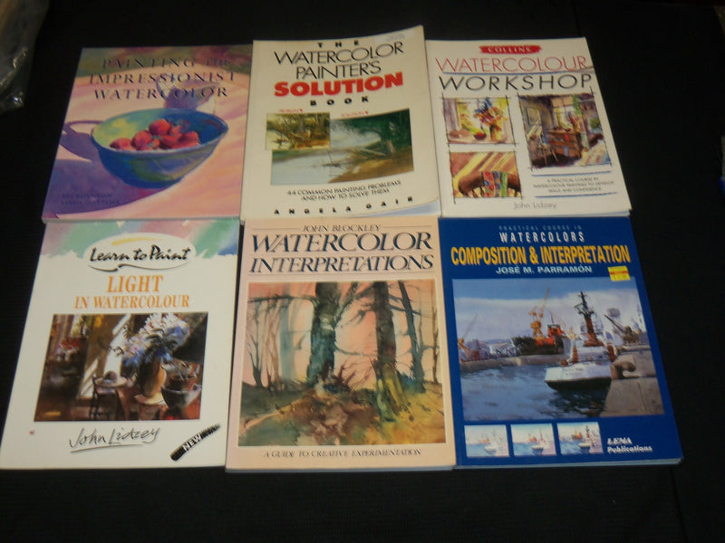 1980'S-2000'S ASSORTED WATERCOLOR PAINTING ART BOOKS LOT OF 20 - KD 51B
