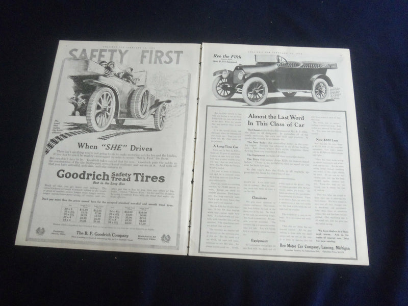 1914 FEBRUARY 14 COLLIER'S MAGAZINE - A TREEFUL OF OWLS - ST 7092