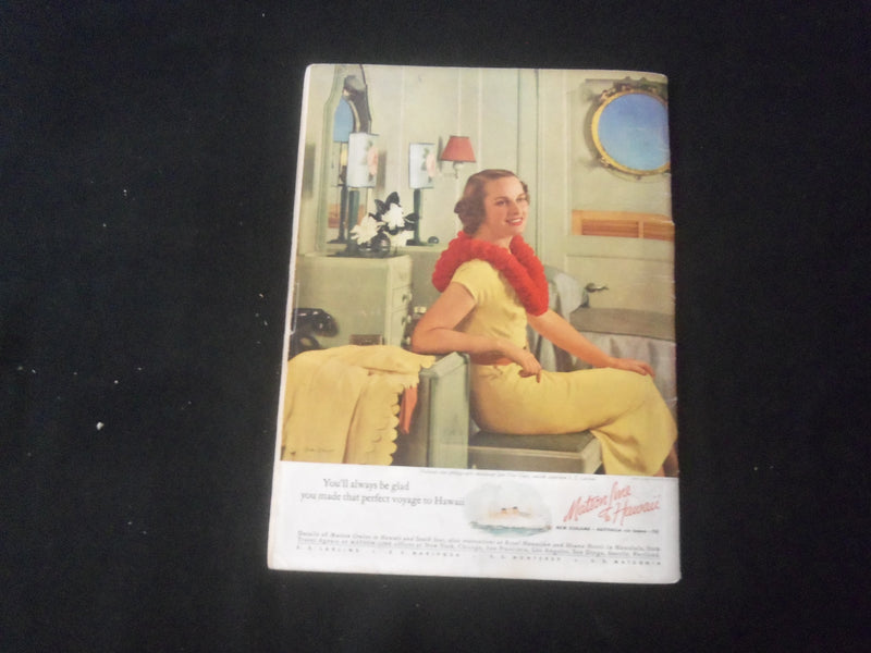 1938 JUNE SCRIBNER'S MAGAZINE- YACHT DESIGNER- ADVERTISING THE NEXT WAR- B 1181D
