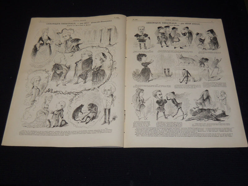 1881-1884 JOURNAL AMUSANT ILLUSTRE FRENCH MAGAZINE LOT OF 30 - FASHION - O 3197K
