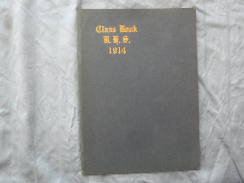 1914 THE BLUE AND GOLD BURLINGTON HIGH SCHOOL YEARBOOK -BURLINGTON, NJ - YB 3387