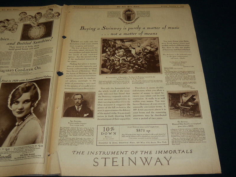 1929 JANUARY 6 NEW YORK TIMES ROTO PICTURE SECTION - GOVERNOR ROOSEVELT- NT 9394