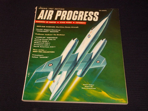 1961 SPRING AIR PROGRESS MAGAZINE - BRITAINS BRISTOL T.188 FRONT COVER - E 7093