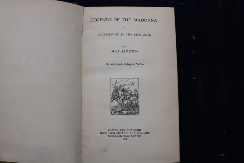 1885 MRS. JAMESON'S WORKS HARDCOVER BOOKS - LOT OF 5 - KD 9452