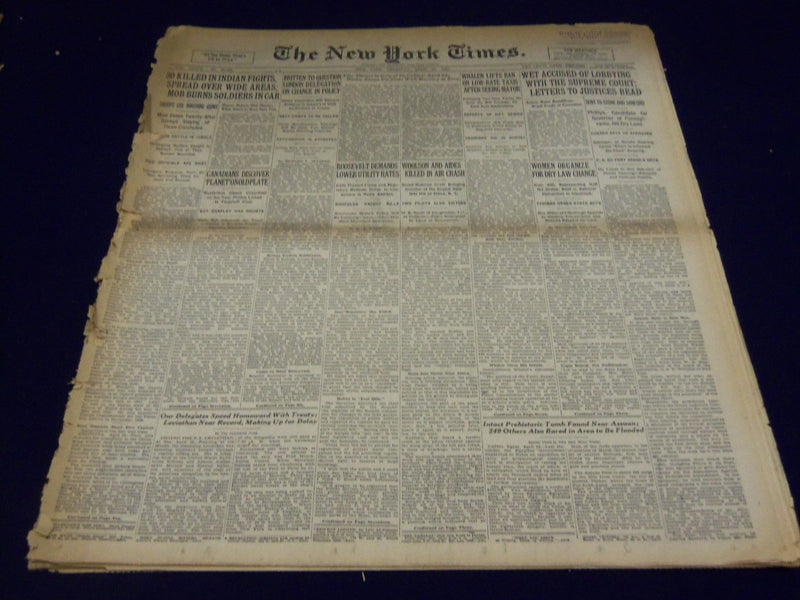 1930 APR 24 NEW YORK TIMES WET ACCUSED LOBBYING WITH SUPREME COURT - NT 1569