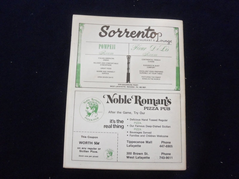 1976 JAN 26 COLLEGE BASKETBALL PROGRAM- PURDUE UNIV VS. MICHIGAN STATE- SP 1533R