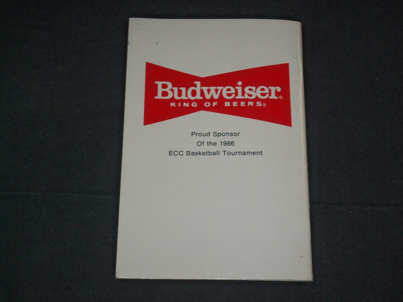 1985-1986 EAST COAST CONFERENCE BASKETBALL MEDIA GUIDE - J 3778