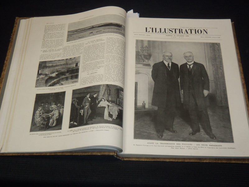 1920 L'ILLUSTRATION FRENCH MAGAZINE BOUND VOLUME SET OF 2 - FULL YEAR