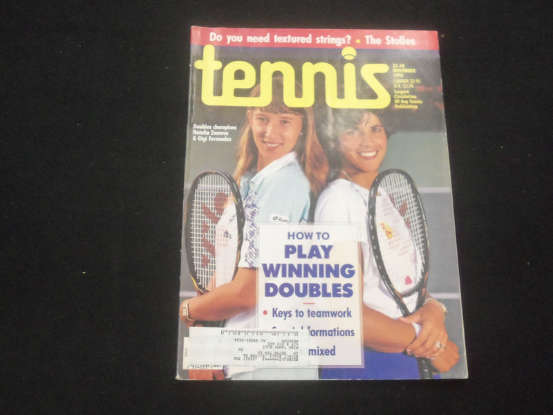 1993 NOVEMBER TENNIS MAGAZINE - NATALIA ZVERVA AND GIGI FERNANDEZ - ST 201E