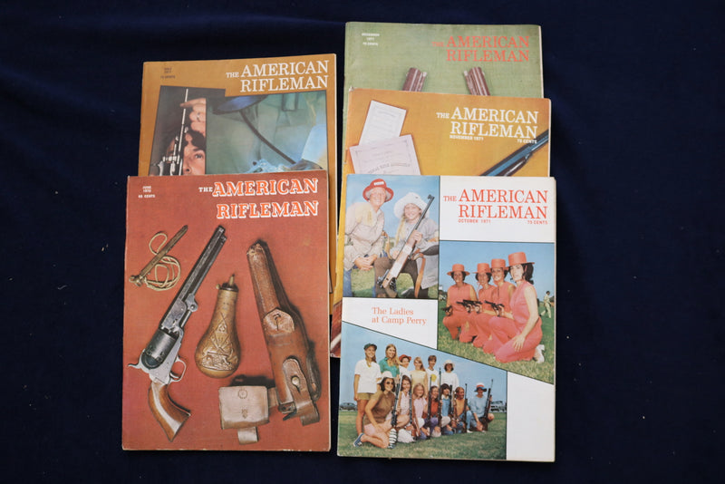 1954-1975 THE AMERICAN RIFLEMAN MAGAZINE - LOT OF 42 - O 3578