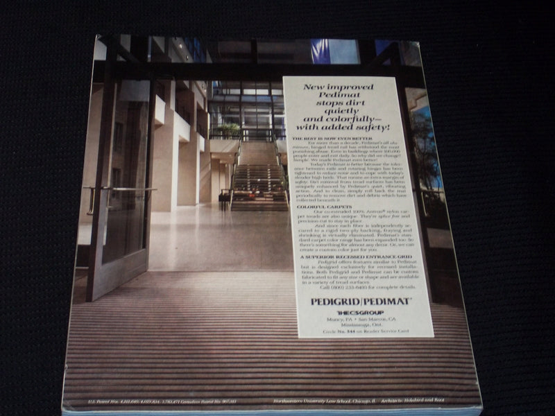 1987 SEPTEMBER PROGRESSIVE ARCHITECTURE MAGAZINE - INTERIORS COVER - E 4115