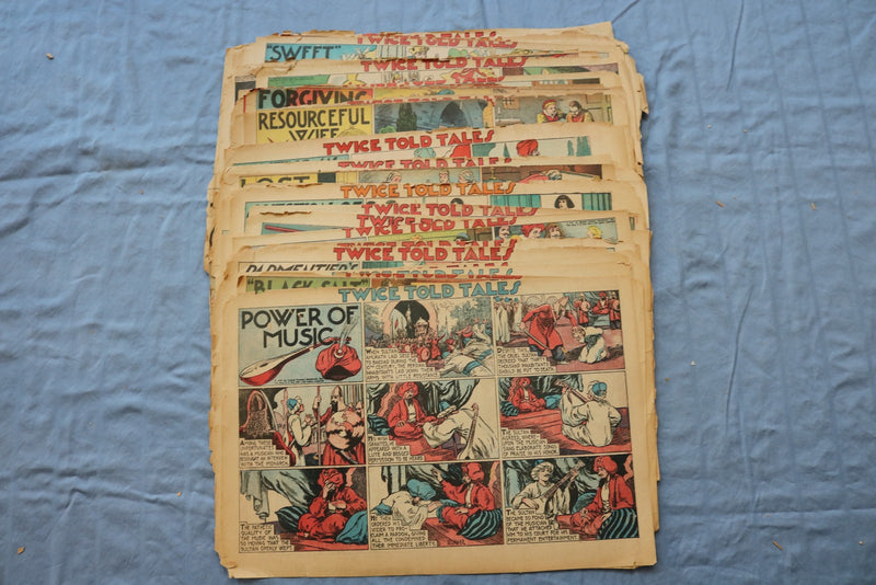 1930'S TWICE TOLD TALES COLOR PANELS - APPROXIMATELY 70 PIECES - NP 9230
