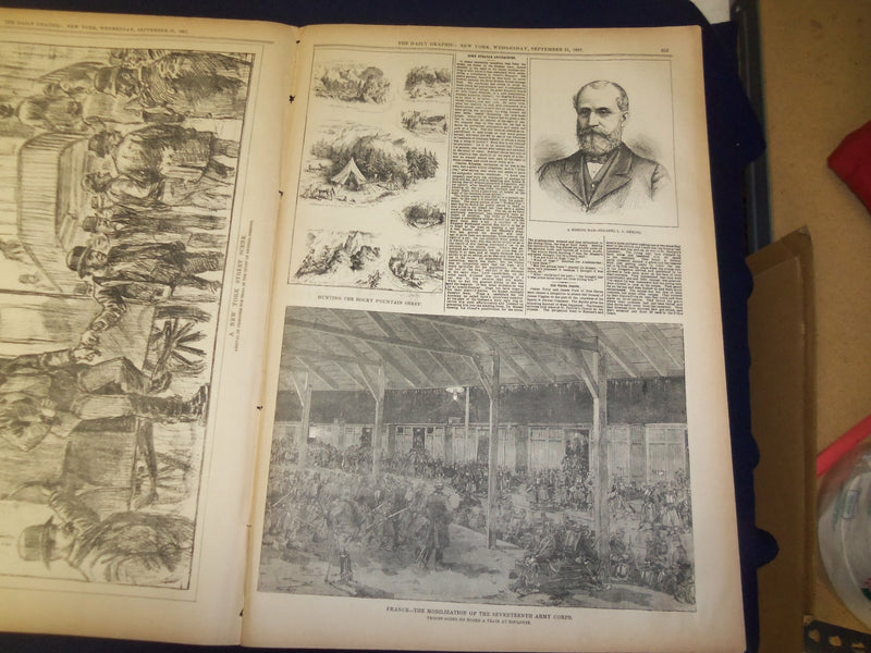 1887 SEP 21 THE DAILY GRAPHIC NEWSPAPER - CHALLENGE FROM HENRY GEORGE - NT 7670