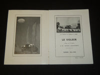 1921-1922 LE VOLEUR FRENCH THEATRE PROGRAM- HENRY BERNSTEIN - J 5385