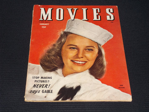 1946 JANUARY MOVIES MAGAZINE - JUNE ALLYSON FRONT COVER - E 14153