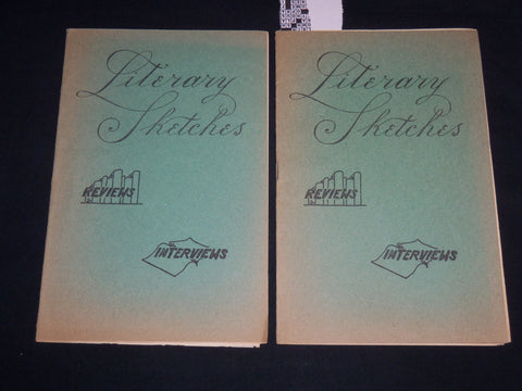 1965 FEBRUARY & MAY LITERARY SKETCHES MAGAZINE LOT OF 2 ISSUES - J 8981