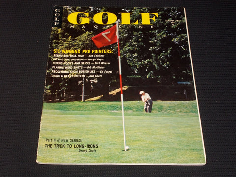 1961 AUGUST GOLF MAGAZINE - PRO POINTERS FRONT COVER - E 6430
