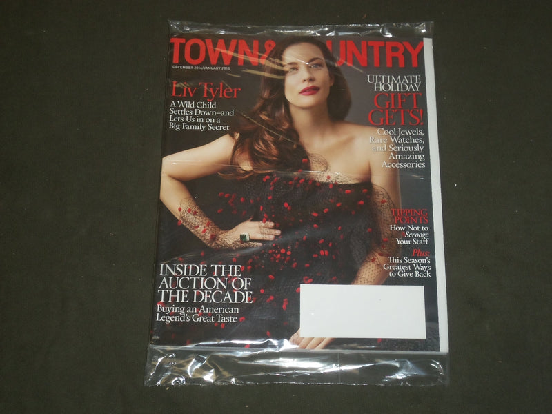 2014 DEC / 2015 JAN TOWN & COUNTRY MAGAZINE - LIV TYLER COVER - B 2395
