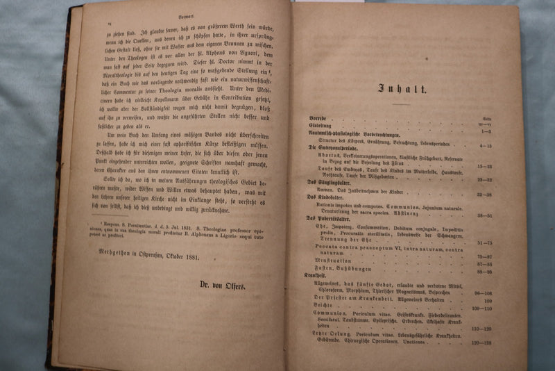 1881 PASTORAL MEDICIN - GERMAN MEDICAL HARDCOVER BOOK - KD 9679