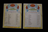1978 HUBERT CASTLE CIRCUS OFFICIAL ROUTE CARDS - LOT OF 6 - K 1919
