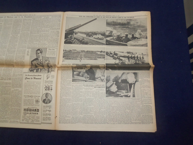 1943 APR 21 NEW YORK TIMES-ROOSEVELT, ON TOUR, VISITS MEXICAN PRESIDENT- NP 6532