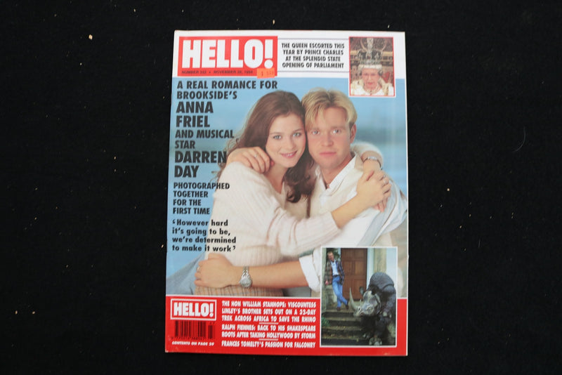1994 NOVEMBER 26 HELLO! MAGAZINE - ANNA FRIEL & DARREN DAY COVER - E 25924