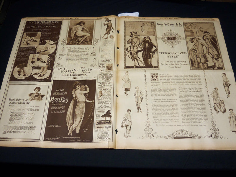 1922 MARCH 19 NEW YORK TIMES PICTURE SECTION NO. 4, 5 & 6 - NICE PHOTOS- NT 8850