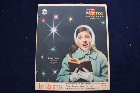 1959 DECEMBER 20 NY MIRROR MAGAZINE - PATTY DUKE COVER - E 22236