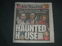 2019 OCTOBER 31 NEW YORK POST NEWSPAPER - WASHINGTON NATIONALS WIN WORLD SERIES