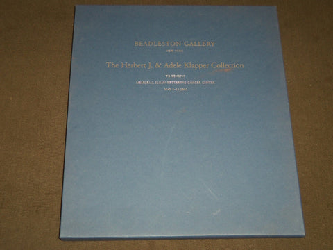2002 BEADLESTON GALLERY KLAPPER COLLECTION BOOK - BOXED - KD 1350A